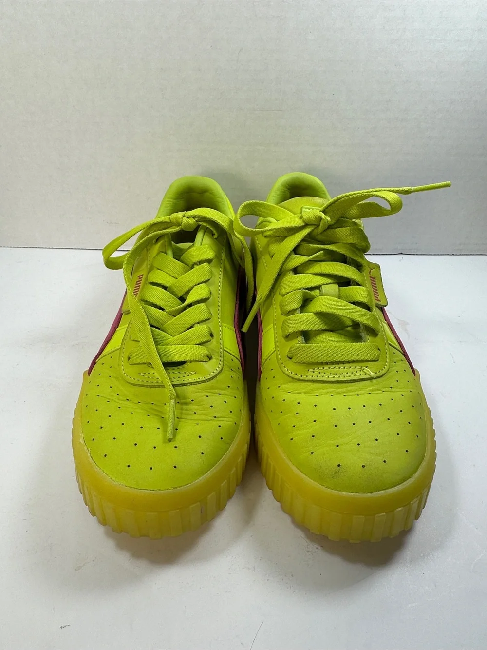 Puma Women’s Neon Lime Sneakers Tennis Shoes Athletic